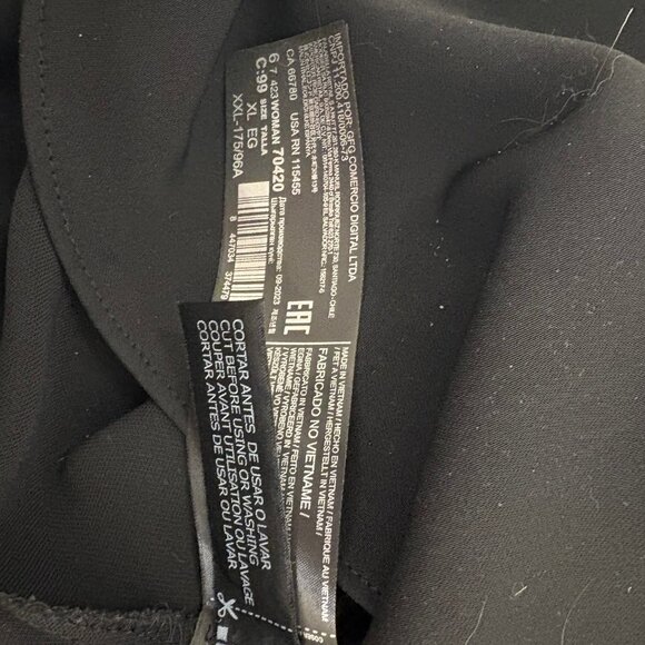 MNG Mango Black Long‑Sleeve Maxi Dress – Size XL – Elegant + Minimalist - Picture 6 of 9